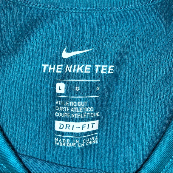 Nike “Just Do It” Activewear Teal Tank Top Women’s Size Large - Picture 4 of 13
